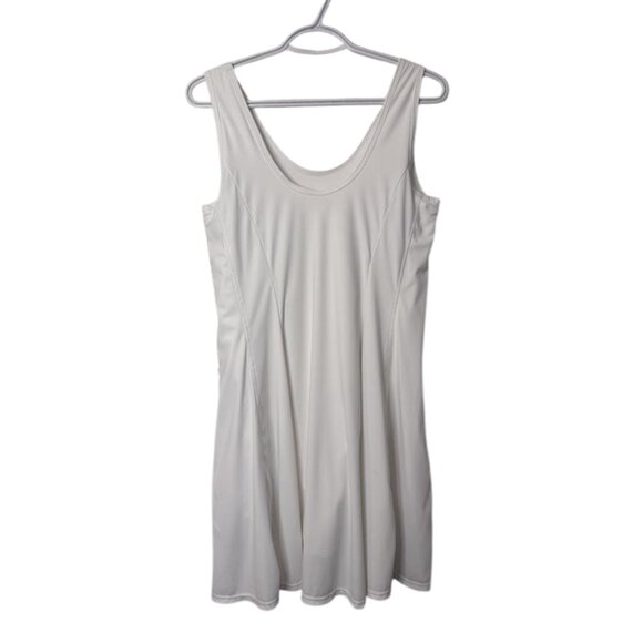 Lole white mini dress with inner shorts size L - Picture 2 of 11